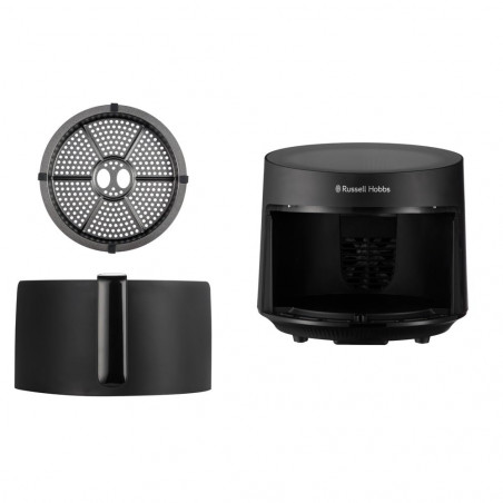 Russell Hobbs SatisFry Πανοραμική φριτέζα ζεστού αέρα 27420-56, 1650W, 5,5 l, 10 προγράμματα, ψηφιακή οθόνη LED, θερμοστάτης, χρονοδιακόπτης, Μαύρο