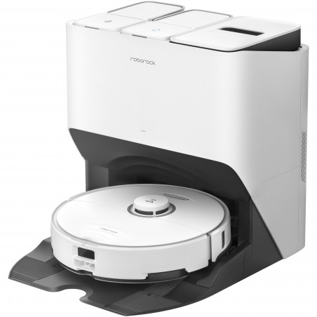 Ρομποτική ηλεκτρική σκούπα Roborock S8 Pro Ultra, 50W, Wi-Fi, 6000Pa, 750ml, 300m2, Αυτονομία έως 180min, Turbo, Φωνητικές εντολές, Λευκό