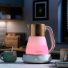 Βραστήρας Russell Hobbs Calm 27450-70, 2400W, 1,7 l, 40-100°C, Αθόρυβο βράσιμο, Κουμπιά αφής, Ηχητικές ειδοποιήσεις, 6 εναλλασσόμενα χρώματα, Προστασία, χωρίς BPA και PFAS, Λευκό/χρυσό
