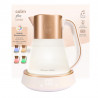 Βραστήρας Russell Hobbs Calm 27450-70, 2400W, 1,7 l, 40-100°C, Αθόρυβο βράσιμο, Κουμπιά αφής, Ηχητικές ειδοποιήσεις, 6 εναλλασσόμενα χρώματα, Προστασία, χωρίς BPA και PFAS, Λευκό/χρυσό