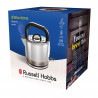 Ηλεκτρικός βραστήρας Russell Hobbs Distinctions Titanium 26422-70, 2400W, 1,5 l, γρήγορο βράσιμο, πλένεται φίλτρο κατά της αφαλάτωσης, βάση 360°, Protect, Inox/Titanium