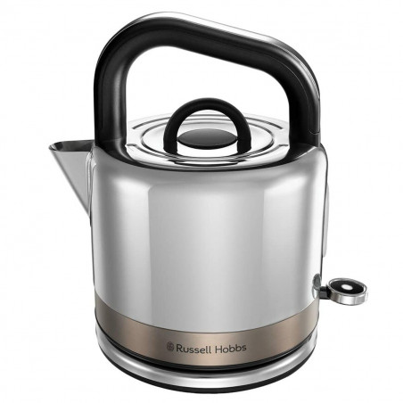 Ηλεκτρικός βραστήρας Russell Hobbs Distinctions Titanium 26422-70, 2400W, 1,5 l, γρήγορο βράσιμο, πλένεται φίλτρο κατά της αφαλάτωσης, βάση 360°, Protect, Inox/Titanium