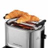 Τοστιέρα ψωμιού Russell Hobbs Attentiv 26210-56, 1640W, 2 φέτες, 6 στάδια, κεντράρισμα, έλεγχος αφής, LED, αποθήκευση, υψηλή ανύψωση, χωρίς BPA και PFAS, Inox/μαύρο