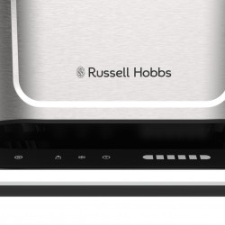 Τοστιέρα ψωμιού Russell Hobbs Attentiv 26210-56, 1640W, 2 φέτες, 6 στάδια, κεντράρισμα, έλεγχος αφής, LED, αποθήκευση, υψηλή ανύψωση, χωρίς BPA και PFAS, Inox/μαύρο
