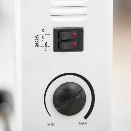 Σόμπα Convector Rosberg R51974A, 2000W, 3 επίπεδα ισχύς λειτουργίας, Θερμοστάτης, Λευκό