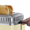 Russell Hobbs Retro Vintage Κρέμα Τοστιέρα 21682-56, 1300W, 2 φέτες, 6 επίπεδα, Κλίμακα ένδειξης ρετρό, Lift & Look, Γρήγορη φρυγανιά, Κρέμα/Inox