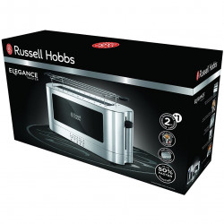 Τοστιέρα Elegance της Russell Hobbs 23380-56, 1420W, 2 φιλέτα, 6 μοίρες, Lift & Look, Inox/μαύρο