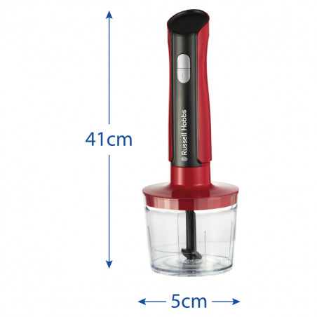 Russell Hobbs Desire 27140-56 Μπλέντερ 3-σε-1, 500W, 600+500 ml, 2 ταχύτητες + παλμός, Ανοξείδωτο, χωρίς BPA, Κόκκινο