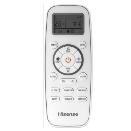 Κλιματιστικό Inverter Hisense Easy Smart CA70BT1A, 24000 BTU, 48 m2, A++, Αθόρυβη λειτουργία, FreezeProtect έως -15°C, Λευκό