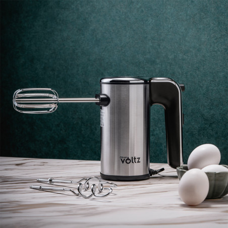 Μίξερ Oliver Voltz OV51110J, 300-500W, 5 ταχύτητες, Turbo, Αξεσουάρ, Inox