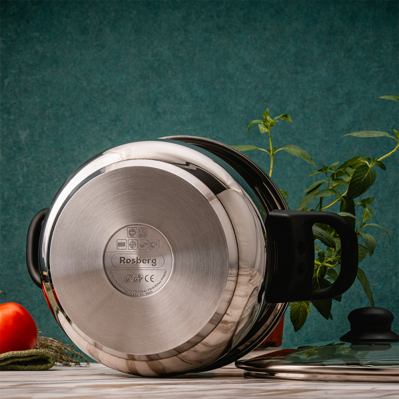 Χύτρα ταχύτητος Rosberg R51311A7, 7l, Επαγωγή, Inox