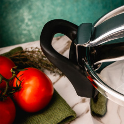 Χύτρα ταχύτητα Rosberg R51311A9, 9 λίτρα, 2 καπάκια, Επαγωγή, Πάτος 3 στρωμάτων, Inox