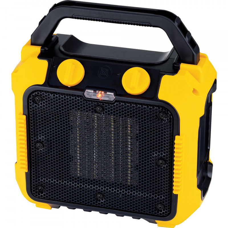 Κεραμική σόμπα θέρμανσης ELITE ECH-1372, 2000W, Έως 20 m2, 3 στάδια, Φωτεινή ένδειξη, Προστασία από ανατροπή, Μαύρο/κίτρινο