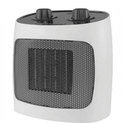 Κεραμική θερμαντική σόμπα ELITE ECH-1373, 2000W, Έως 20 m2, 2 λειτουργίες, Φωτεινή ένδειξη, Προστασία από ανατροπή, Λευκό/μαύρο