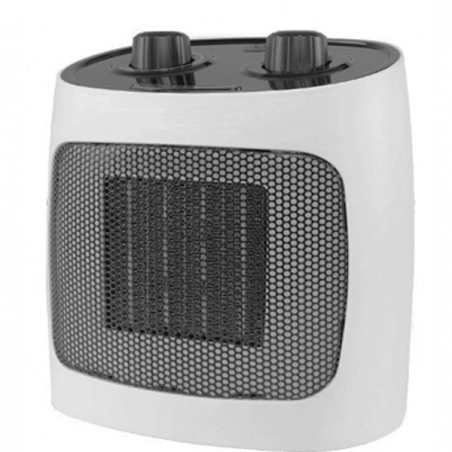 Κεραμική θερμαντική σόμπα ELITE ECH-1373, 2000W, Έως 20 m2, 2 λειτουργίες, Φωτεινή ένδειξη, Προστασία από ανατροπή, Λευκό/μαύρο