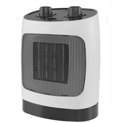 Κεραμική θερμαντική σόμπα ELITE ECH-1374, 2000W, Έως 20 m2, 2 στάδια, Ταλάντωση, Φωτεινή ένδειξη, Προστασία από ανατροπή, Λευκό/μαύρο