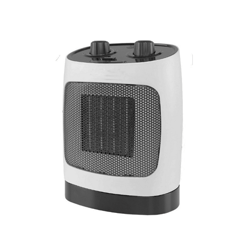 Κεραμική θερμαντική σόμπα ELITE ECH-1374, 2000W, Έως 20 m2, 2 στάδια, Ταλάντωση, Φωτεινή ένδειξη, Προστασία από ανατροπή, Λευκό/μαύρο