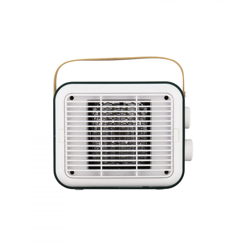 Θερμοσίφωνας ELITE EFHR-1383 Retro, 1500W, 15 m2, θερμαντήρας PTC, 3 στάδια, ασφάλεια ανατροπής, Λευκό/Μουστάρδα