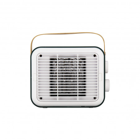 Θερμοσίφωνας ELITE EFHR-1383 Retro, 1500W, 15 m2, θερμαντήρας PTC, 3 στάδια, ασφάλεια ανατροπής, Λευκό/Μουστάρδα