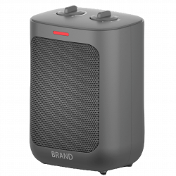 ELITE Fan Heater EFH-1387, 2000W, 25 m2, PTC, 3 στάδια, Ρυθμιζόμενος θερμοστάτης, Ασφάλεια ανατροπής, Γκρι