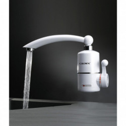 Θερμοσίφωνας Crown CIHF-3000WM, 3kW, 1.5-2 l/min, Στιγμιαία, Επίτοιχη τοποθέτηση, Έλεγχος θερμοκρασίας, Εξοικονόμηση ενέργειας, Λευκό