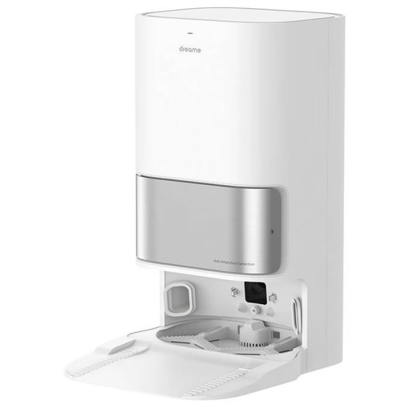 Ρομποτική ηλεκτρική σκούπα Dreame L10 Ultra, 5300 Pa, 5200 mAh, 75W, Έως 200 m2, 3D χαρτογράφηση, αισθητήρας LDS, σταθμός φόρτισης, αυτονομία έως 210 λεπτά, λευκό