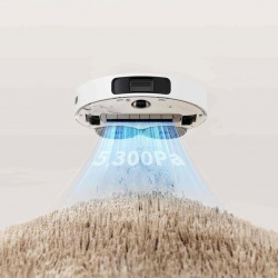 Ρομποτική ηλεκτρική σκούπα Dreame L10 Ultra, 5300 Pa, 5200 mAh, 75W, Έως 200 m2, 3D χαρτογράφηση, αισθητήρας LDS, σταθμός φόρτισης, αυτονομία έως 210 λεπτά, λευκό