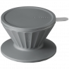 Buydeem CD1024-IG χειροκίνητο σετ καφέ φίλτρου, 300 ml, Σκληρυμένο γυαλί, Ανοξείδωτο ατσάλι, Γκρι