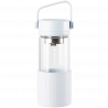 Μπουκάλι τσαγιού με εγχυτήρα BUYDEEM DG42, 300 ml, Προστατευτικό σιλικόνης, Λευκό