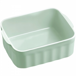 Buydeem CT1006-CG κεραμικό κουτί τροφίμων, 810 ml, 17x20,5 cm, Μέχρι 230°C, Συμβατό με φούρνο και φούρνο μικροκυμάτων, Πράσινο
