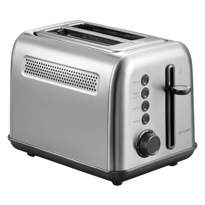 Buydeem DT620E-SS/EU τοστιέρα ψωμιού, 900W, έως 204C°, 7 προγράμματα, μεγάλα ανοίγματα, υψηλό pop-up, Inox