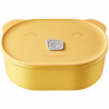 Κεραμικό κουτί φαγητού Buydeem CT3007-MY, 500 ml, 19.5x11x16.5 cm, ανθεκτικό στη θερμότητα έως 230°C, συμβατό με φούρνο και φούρνο μικροκυμάτων, Κίτρινο
