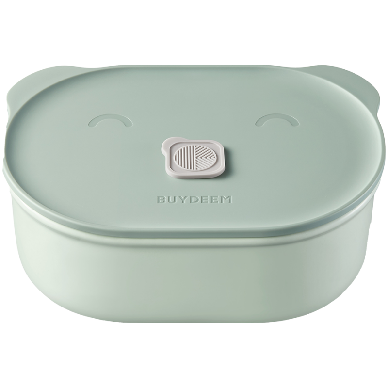 Κεραμικό κουτί φαγητού Buydeem CT3007-CG, 500 ml, 19.5x11x16.5 cm, ανθεκτικό στη θερμότητα έως 230°C, συμβατό με φούρνο και φούρνο μικροκυμάτων, πράσινο