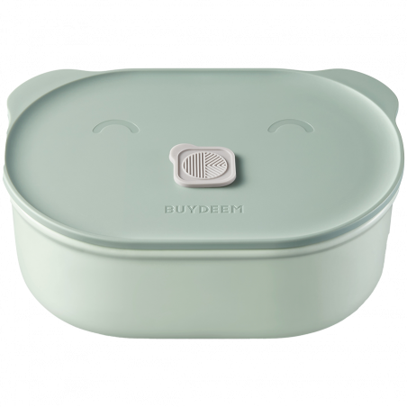 Κεραμικό κουτί φαγητού Buydeem CT3007-CG, 500 ml, 19.5x11x16.5 cm, ανθεκτικό στη θερμότητα έως 230°C, συμβατό με φούρνο και φούρνο μικροκυμάτων, πράσινο