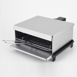 Ψησταριά πάρτι Crown ESG800A, 800W, δίσκος λίπους, ασημί
