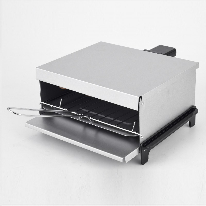 Ψησταριά πάρτι Crown ESG800A, 800W, δίσκος λίπους, ασημί