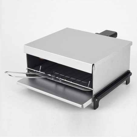 Ψησταριά πάρτι Crown ESG800A, 800W, δίσκος λίπους, ασημί