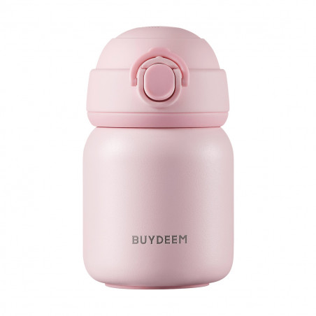 Θερμός BUYDEEM TAN200, 200 ml, Βιδωτό καπάκι με σφιχτό κλείσιμο, Ανοξείδωτο, Ροζ