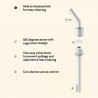 Buydeem CD1017-MY φορητό μπουκάλι ποτών, 500 ml, Ενσωματωμένο καλαμάκι, Αδιάβροχο, Ανθεκτικό στη θερμότητα γυαλί έως 150°C, Χωρίς BPA, Κίτρινο