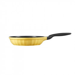BUYDEEM CP151, 25 cm, Γυάλινο καπάκι, Χυτό αλουμίνιο, Χωρίς PFOA, Αντικολλητική επίστρωση, Κίτρινο
