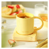 Κεραμικό φλιτζάνι τσαγιού και καφέ Buydeem CD1018-MY, 350 ml, Επίπεδος πάτος, Εσωτερική κλίμακα μέτρησης, Κεραμικό υψηλής θερμοκρασίας, Κίτρινο