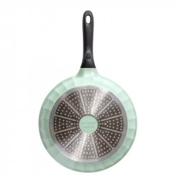 BUYDEEM CP151, 25 cm, Γυάλινο καπάκι, Χυτό αλουμίνιο, Χωρίς PFOA, Αντικολλητική επίστρωση, Πράσινο