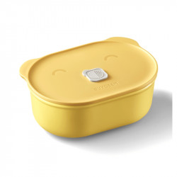 Κεραμικό κουτί φαγητού Buydeem CT3007-MY, 500 ml, 19.5x11x16.5 cm, ανθεκτικό στη θερμότητα έως 230°C, συμβατό με φούρνο και φούρνο μικροκυμάτων, Κίτρινο