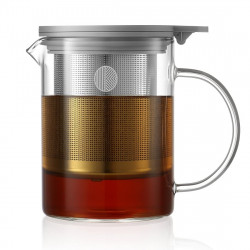 Τσαγιέρα με εγχυτήρα BUYDEEM CD2001, 500 ml, Ανοξείδωτο ατσάλι, Κομψός σχεδιασμός, Γκρι