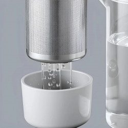 Τσαγιέρα με εγχυτήρα BUYDEEM CD2001, 500 ml, Ανοξείδωτο ατσάλι, Κομψός σχεδιασμός, Γκρι