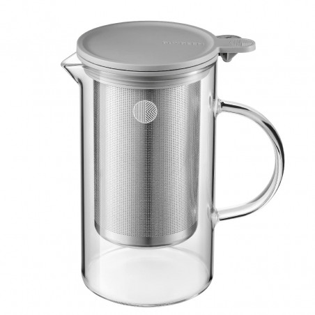 Τσαγιέρα με εγχυτήρα BUYDEEM CD2002, 800 ml, Ανοξείδωτο ατσάλι, Κομψός σχεδιασμός, Γκρι