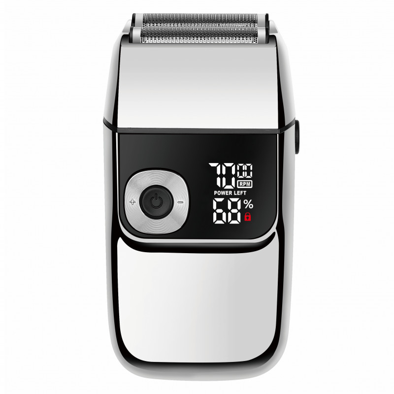 Ξυριστική μηχανή Oliver Voltz OV51814C, 5W, LCD, IPX4, 1400mAh, αυτονομία έως 2 ώρες, 3 ταχύτητες, USB, Inox