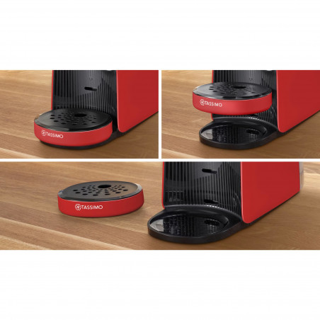 Μηχανή εσπρέσο Bosch Tassimo Finesse TAS16B3, 1400W, 3,3 bar, 0,7 λίτρα, Decalcirane, Samopochistvane, T-Discs, Intellibrew, 70 ποτά, Cheren/cherven
