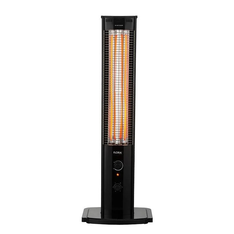 Διπλή θερμάστρα άνθρακα ZILAN ZLN4031, 2000W, 2 προστασίες, Μαύρο