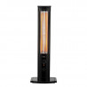 Διπλή θερμάστρα άνθρακα ZILAN ZLN4031, 2000W, 2 προστασίες, Μαύρο